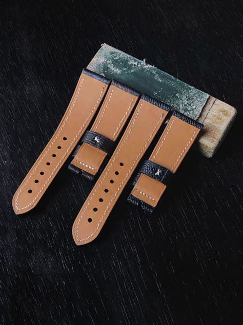 watches panerai handmadee leather|Panerai watch strap makers.